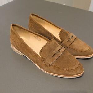 Nine West Suede Penny Loafers in Brown